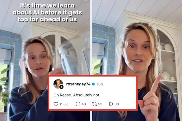 Reese Witherspoon's AI comments spark fierce debate online