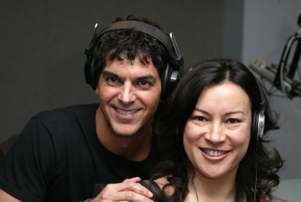 Jennifer Tilly and Don Mancini
at the 97.1 KLSX’s Leo Quinones “Film Freak Show ” With Jennifer Tilly, In Studio, Los Angeles, CA 05-28-05 (Deposit Photos User ID: 50806934)