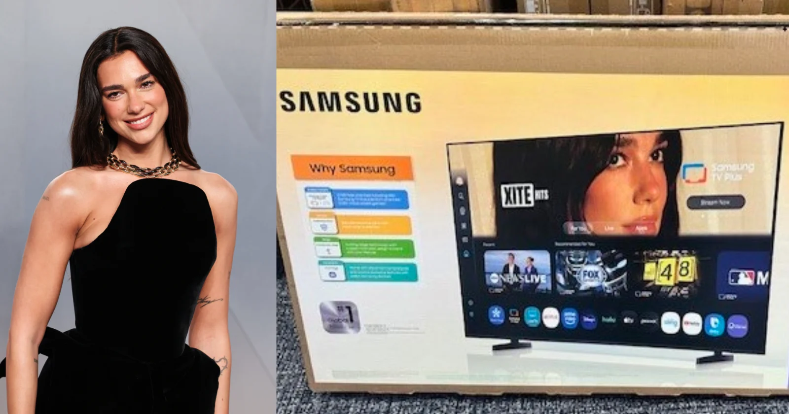 Dua Lipa Sues Samsung for $15 Million Over Unauthorized Use of Her Image on TV Boxes