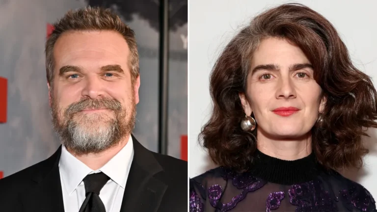 David Harbour and Gaby Hoffmann