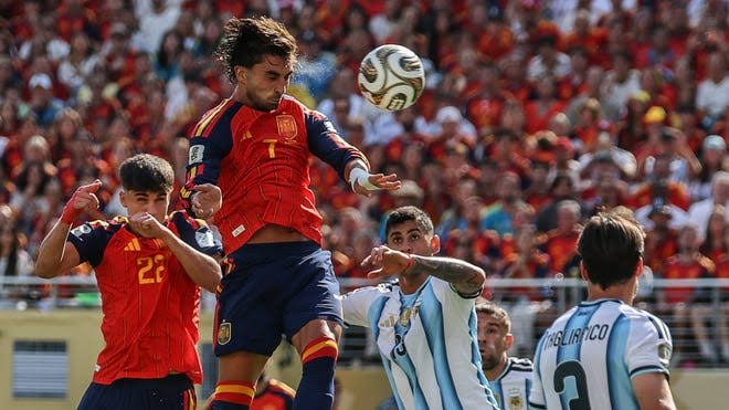 Spain defeats Argentina to win championship
Creator: ODD ANDERSEN
|
Credit: AFP via Getty Images