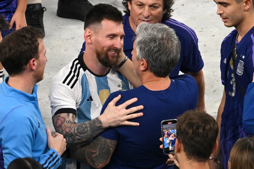 Lionel and Jorge Messi at World Cup.
Robert Michael/picture alliance via Getty