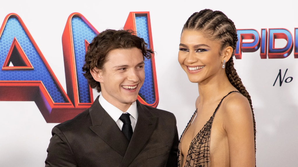 Zendaya with Tom Holland
