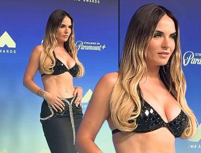 JoJo Bares Skin in Sparkling Black Nué at 2026 VMAs