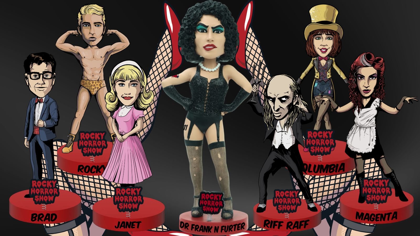 Rocky Horror Show bobbleheads nearly double their Kickstarter goal